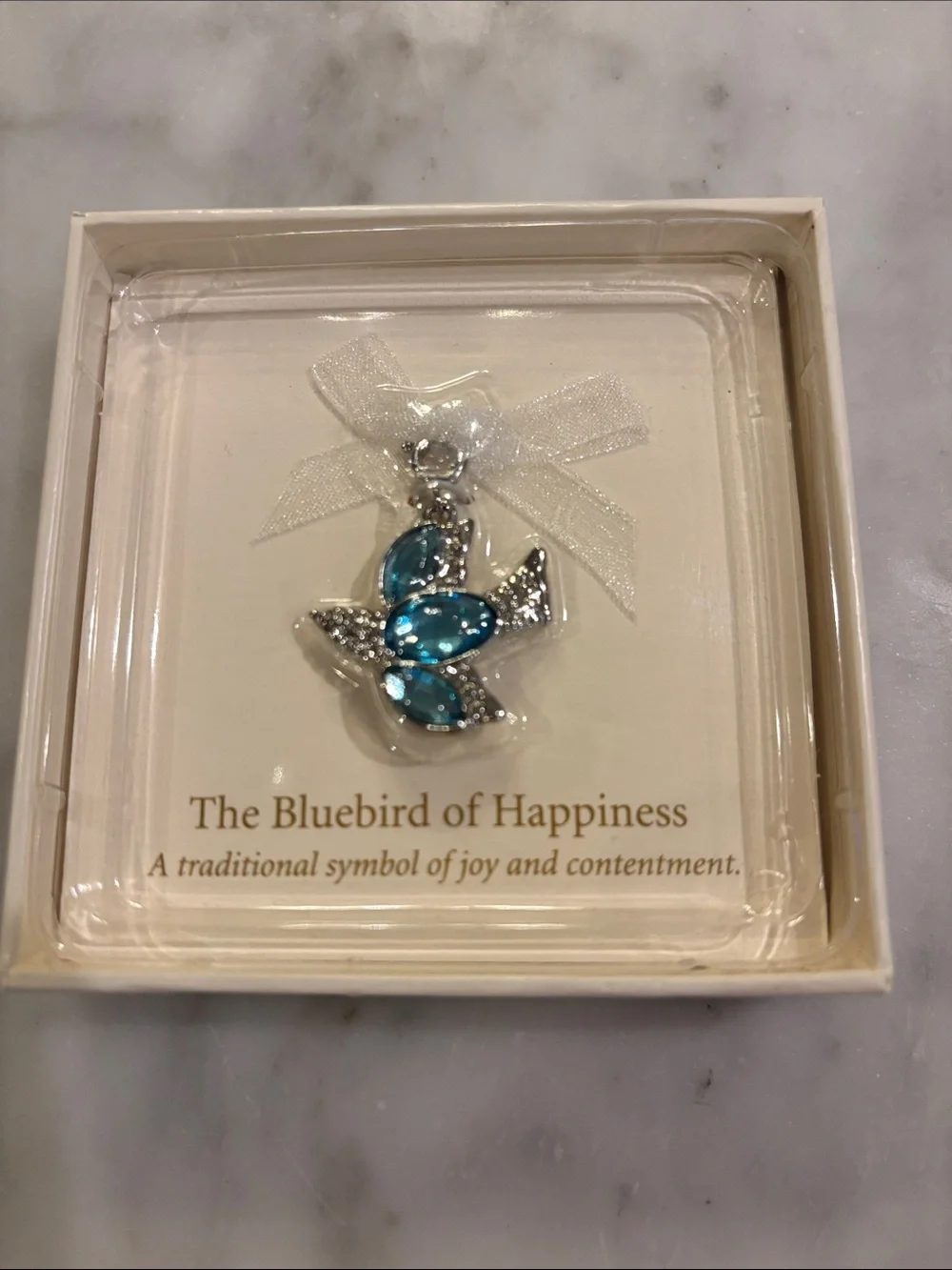 Hallmark Blue Crystal Bluebird Pendant